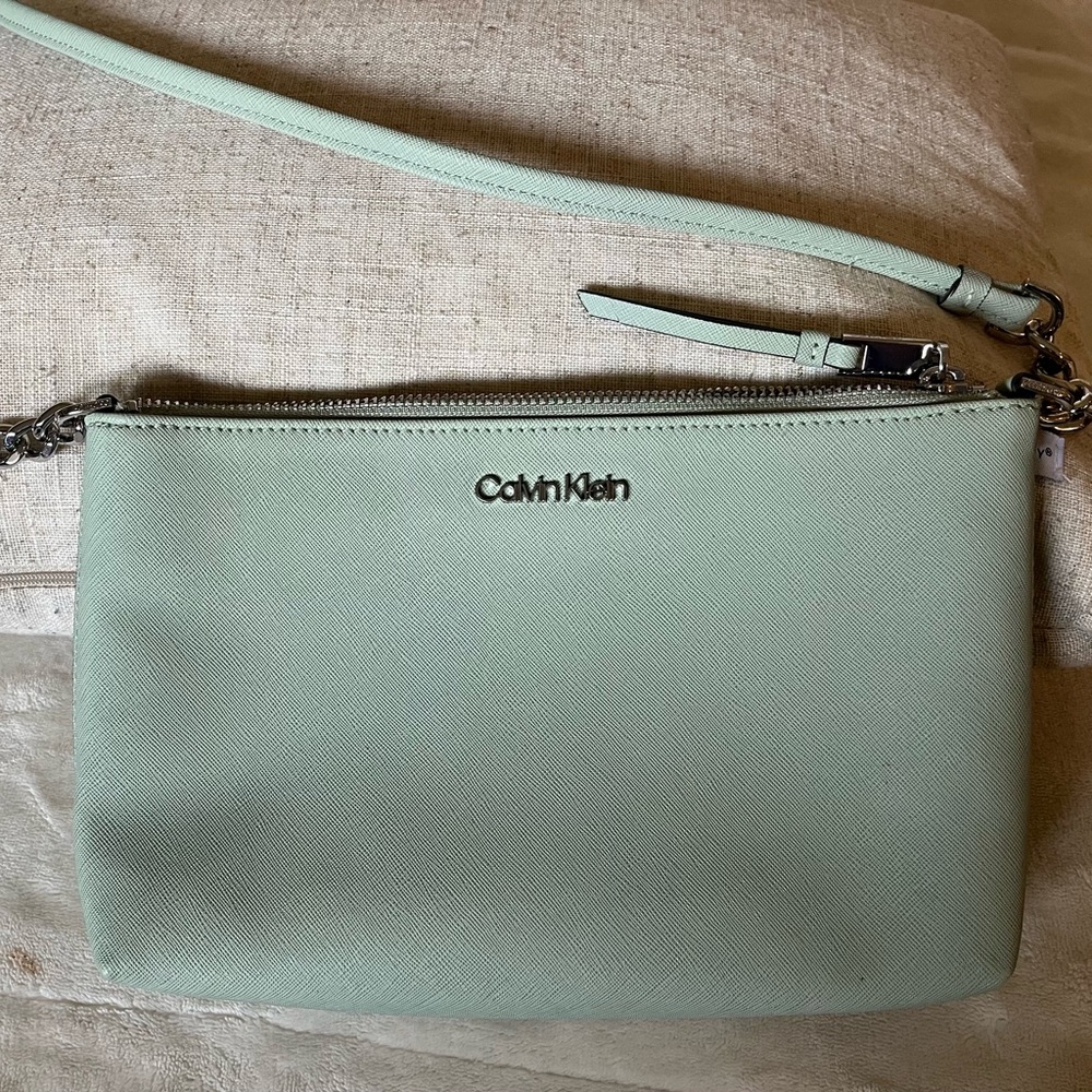 Calvin Klein Light Green Crossbody Bag